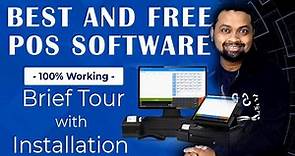 FREE POINT OF SALE SOFTWARE, BEST BILLING SYSTEM - BRIEF TOUR WITH INSTALATION #FreePOS #Billing