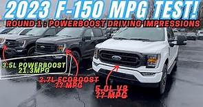 2023 Ford F-150 Fuel mileage comparison 3.5l powerboost vs 2.7l ecoboost vs 5.0l: Drive Impressions
