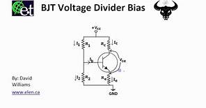 BJT - Voltage Divider Bias Circuit