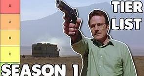 Breaking Bad Season 1 TIER LIST Retrospective & Recap