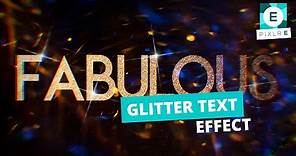 How to Create Glitter Text Effect for Free using Pixlr E