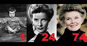 Katharine Hepburn from 0 to 87 years old