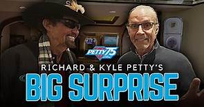 Richard Petty & Kyle Petty surprise a local reporter with a special interview!