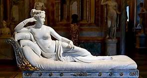Paulina Borghese como Venus Victrix Antonio Canova. Galería Borghese. (Fragmento del video completo)