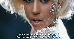 Lady Gaga - LoveGame // Lyrics + Español // Video Official