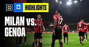 Un gol per tempo: Milan - Genoa: 2-0 | Serie A TIM | DAZN Highlights