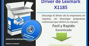 Descargar Driver de Lexmark X1185