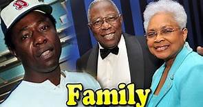Hank Aaron Family With Daughter,Son and Wife Billye Aaron 2021