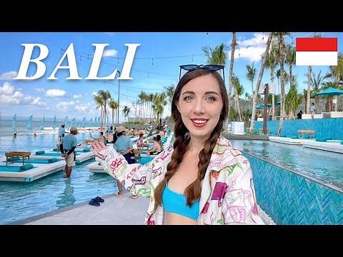 Visiting BIGGEST BEACH CLUB IN ASIA 💸​ Would you come? Bali vlog
