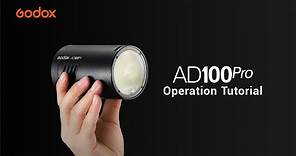 Godox Operation Tutorial: How to use AD100Pro