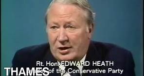 Conservative party | Edward Heath Interview | 1974