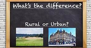 What's the difference - rural or urban? Powered by @GeographyHawks