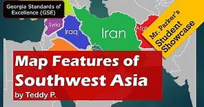 Map Features of Southwest Asia GSE