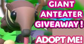 Giant Anteater Giveaway in Adopt Me Jungle Update NEW PETS !!