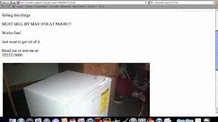 Craigslist Used Refrigerator for Sale By Owner - Prices Under $100 Available Online