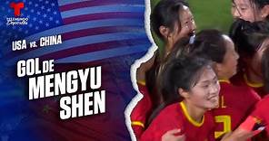 Goal Mengyu Shen | USA vs. RP China | Fútbol USA | Telemundo Deportes
