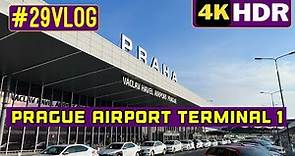 prague airport terminal 1 // Czech republic’s 4K HDR // #29vlog // Prague city walk