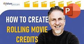 🎬How to Create Rolling Movie Credits in PowerPoint | Vertical Scrolling Text🎬