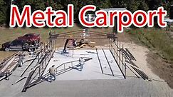 How to Build a Metal Carport, Plus DJI Mavic Mini Footage of the Homestead taking Shape
