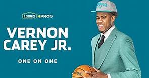 One-on-One with VERNON CAREY! Charlotte Hornets 2020 NBA Draft Pick