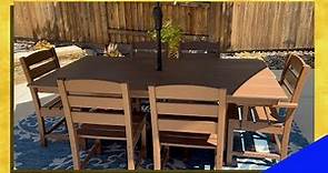 Polywood Lakeside Dining Table and Chairs - Patio Furniture Review