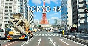 Tokyo 4K HDR - Driving Downtown - Tokyo Towers