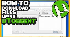✅ How to download files using uTorrent