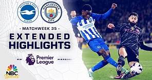 Brighton v. Manchester City | PREMIER LEAGUE HIGHLIGHTS | 4/25/2024 | NBC Sports