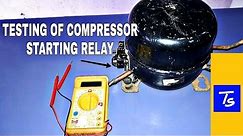 Refrigerator Compressor Relay Test and Repair