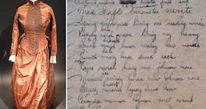 Cryptic notes found hidden in 19th-century silk dress decoded after 10 years reveal surprising story
