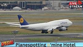 🔴Live Frankfurt Airport Planespotting | Hotel b'mine🏨