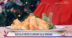 Ruben Bondì - Baccalà fritto e carciofi alla giudia - Detto Fatto 16/12/2021