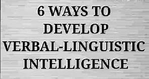 How to improve linguistic intelligence