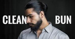 The Cleanest Man Bun Tutorial - Formal Long Hairstyles for Men | Mens Hair