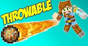 Learn how to create a THROWABLE FIREBALL in Minecraft!