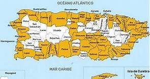 mapa de los pueblos de puerto rico