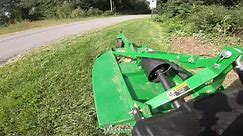 John Deere 1025 Brush Cutting with a Frontier RC2048
