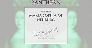 Maria Sophia of Neuburg Biography - Queen of Portugal from 1687 to 1699