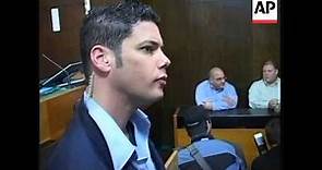 Sharon's son Omri presents his case before sentencing