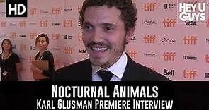 Karl Glusman Premiere Interview - Nocturnal Animals (TIFF 2016)