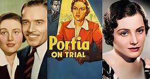 PORTIA ON TRIAL (1937) Walter Abel, Frieda Enescort & Neil Hamilton | Crime, Drama | B&W