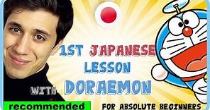 Learn basic Japanese with Anime Doraemon - For absolute beginners (Eng)