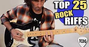 25 Grandes Clásicos del Rock en Guitarra