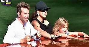 Bradley Cooper and Irina Shayk look very affectionate with their daughter in Venice #bradleycooper