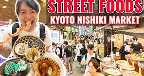 Good and Cheap Street Foods Tour at Kyoto Nishiki Market, How to Get There from Osaka Station Ep.416