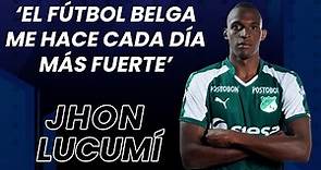 JHON JANER LUCUMI jugador del GENK de BÉLGICA la joven promesa en la defensa del fútbol colombiano