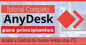 Tutorial de AnyDesk en español | como usar anydesk para controlar otra pc | acceso remoto