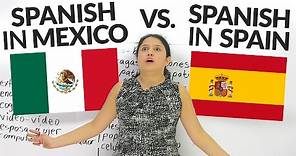 What's the difference between Spanish in Mexico, Latin America, and Spain?