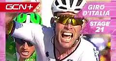 Una vittoria da sogno! 🥇 @markcavendish ha vinto nell'ultima tappa del #Giro, 15 anni dopo la sua prima vittoria nella corsa. 👏🇮🇹 Vi siete persi la gara? Guardate il replay su gcn.eu/racetv (si applicano alcune restrizioni territoriali) 📺⁠ e la sintesi di ogni tappa su GCN Italia Racing. | GCN Italia