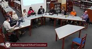 Amherst Regional School Committee: April 25, 2023